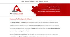 Desktop Screenshot of aphasiaalliance.org
