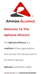 Mobile Screenshot of aphasiaalliance.org